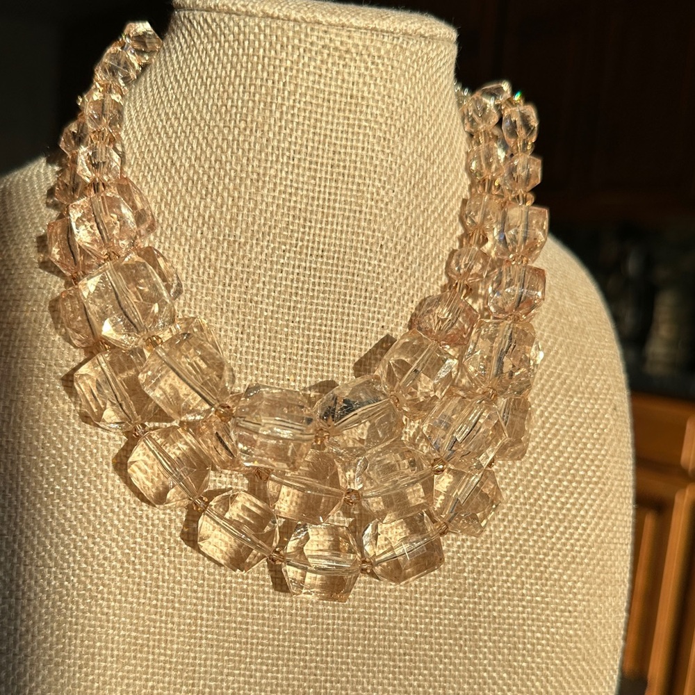 Tarina Tarantino Gold Crystal Necklace